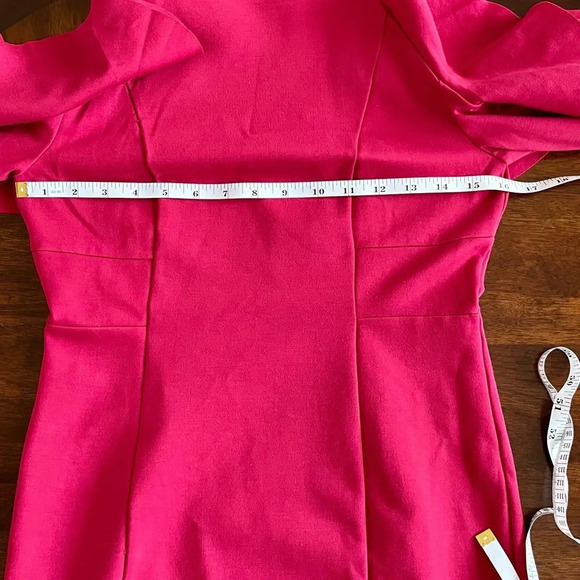 Free People Sweet Talk Off Shoulder Mini Dress Bell Sleeve Raspberry Size Small - Picture 7 of 11